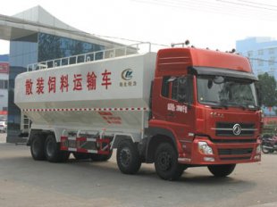 东风天龙32立方散装饲料运输车